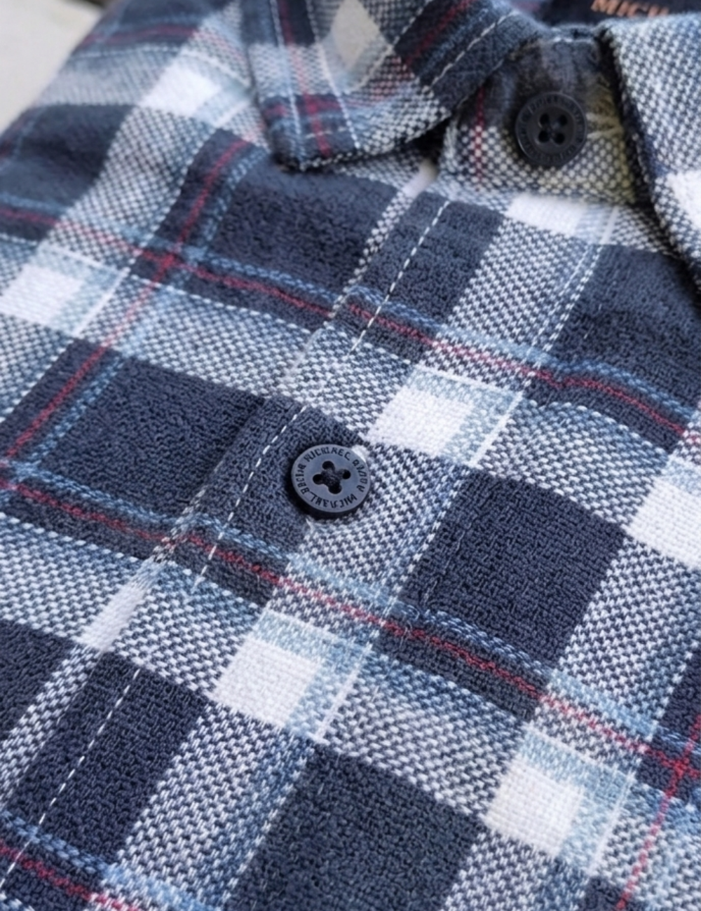 Premium Cotton Checked Shirt – Full Sleeve with Matching Buttons
