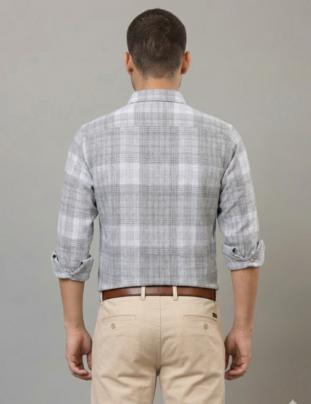 Premium Cotton Checked Shirt – Full Sleeve with Matching Buttons